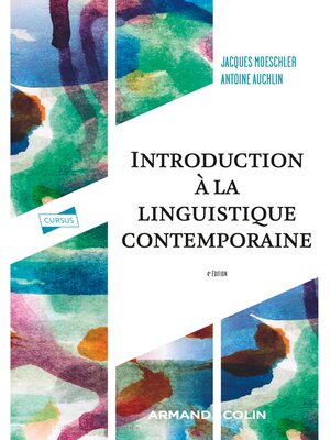 cover image of Introduction à la linguistique contemporaine
